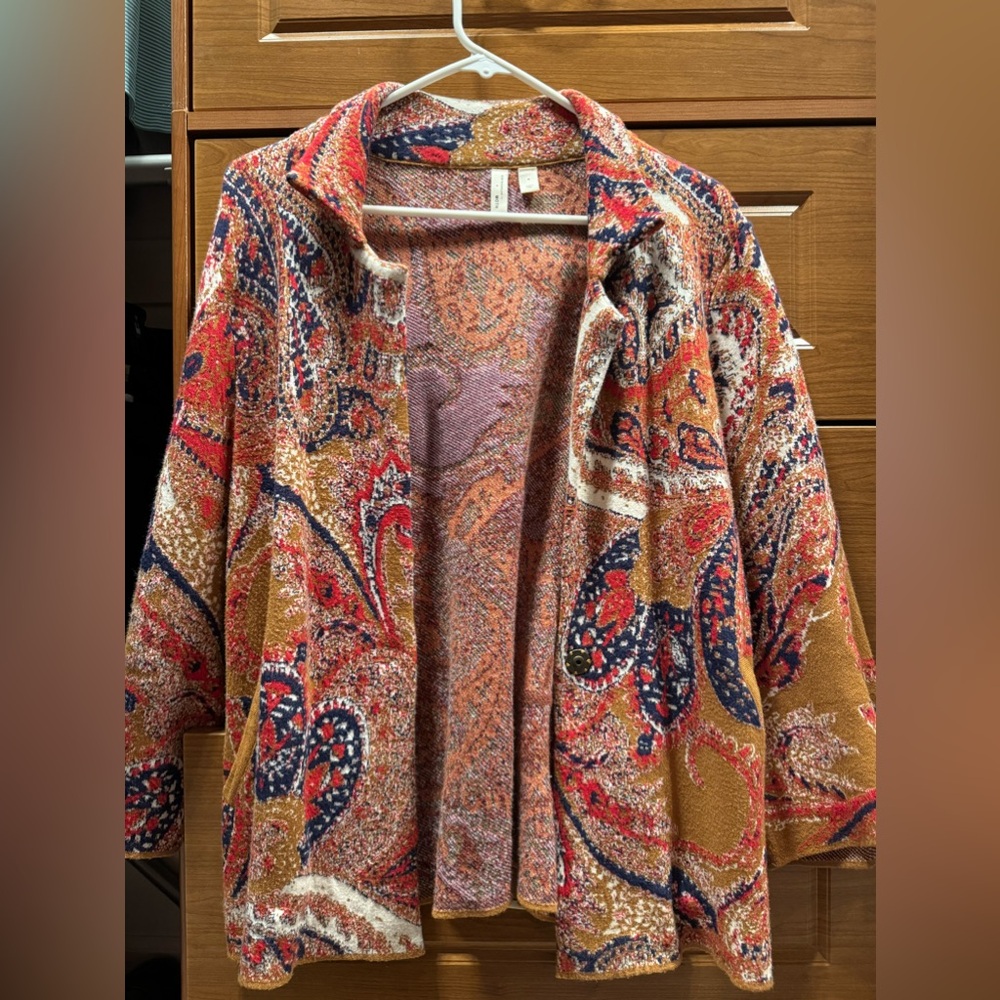 Moth by anthropology sweater jacket